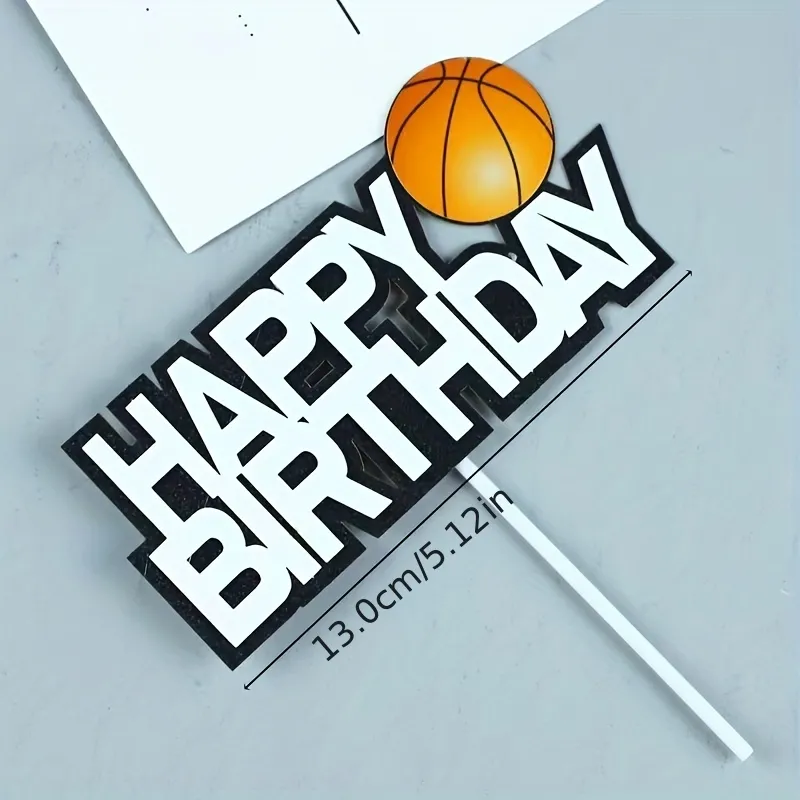 basketball cake topper