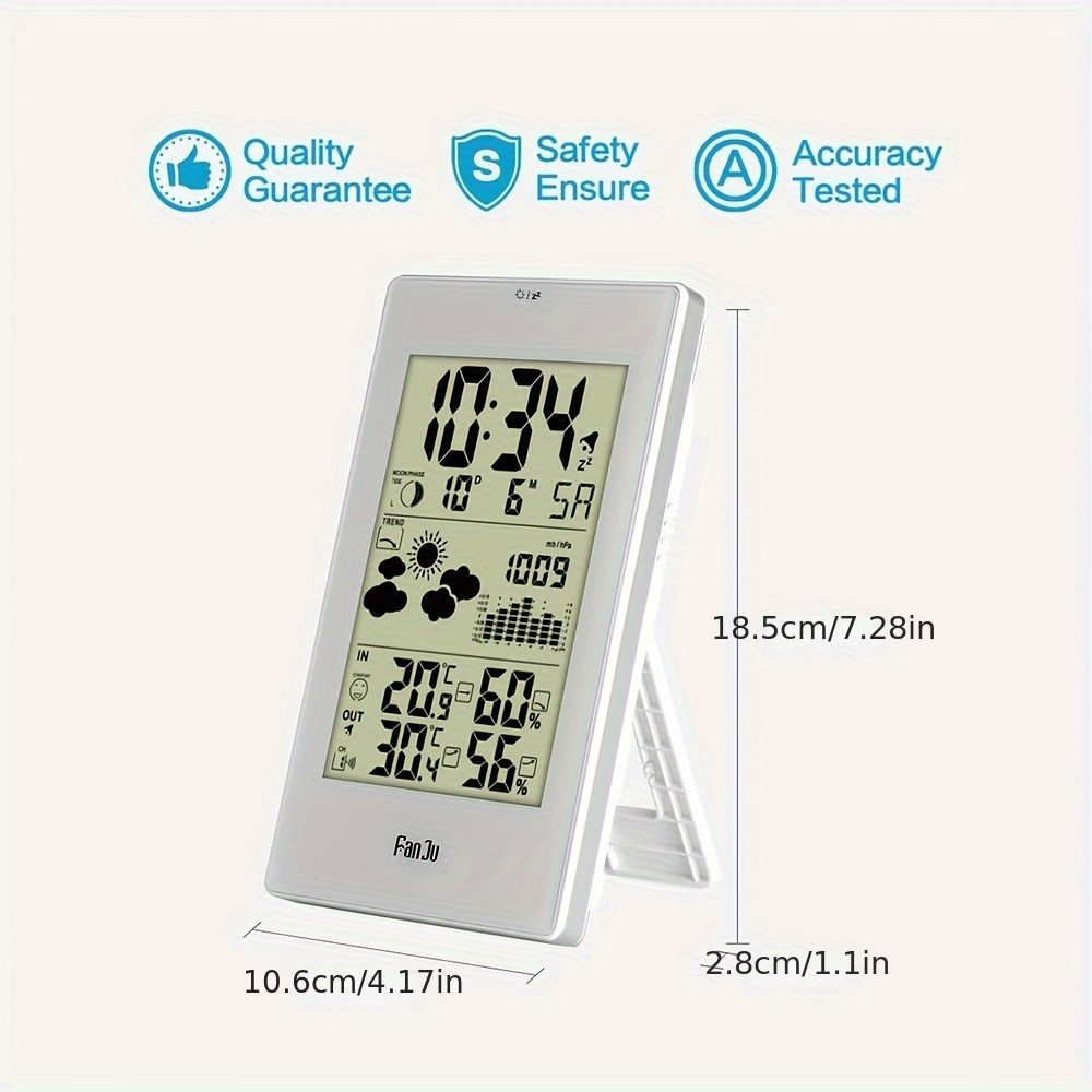 1pc Thermomètre Hygromètre Baromètre Intérieur Extérieur - Temu Canada
