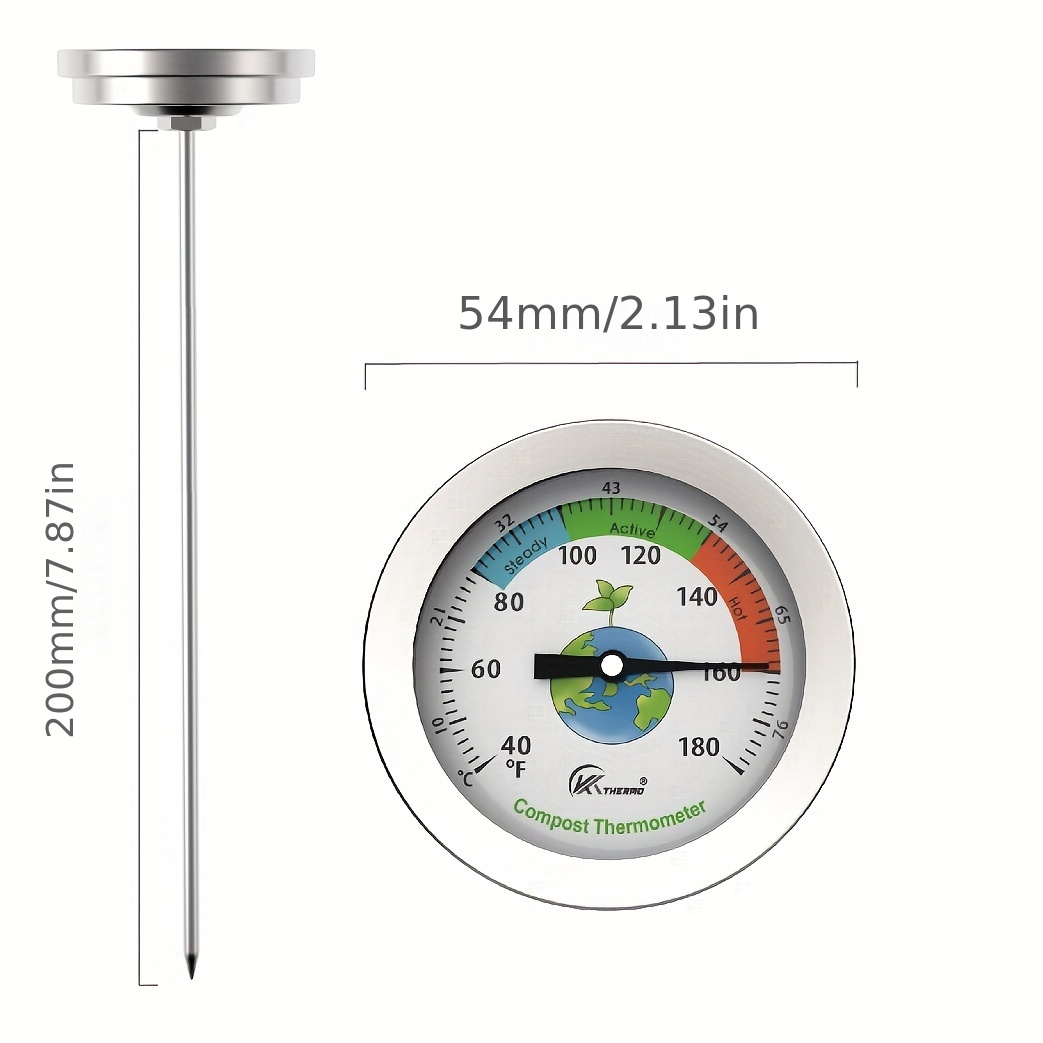 Compost Soil Gardening Thermometer Stainless - Temu