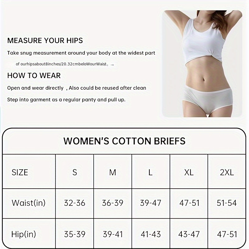 Women's Disposable Underwear Cotton Panties Travel Hospital - Temu