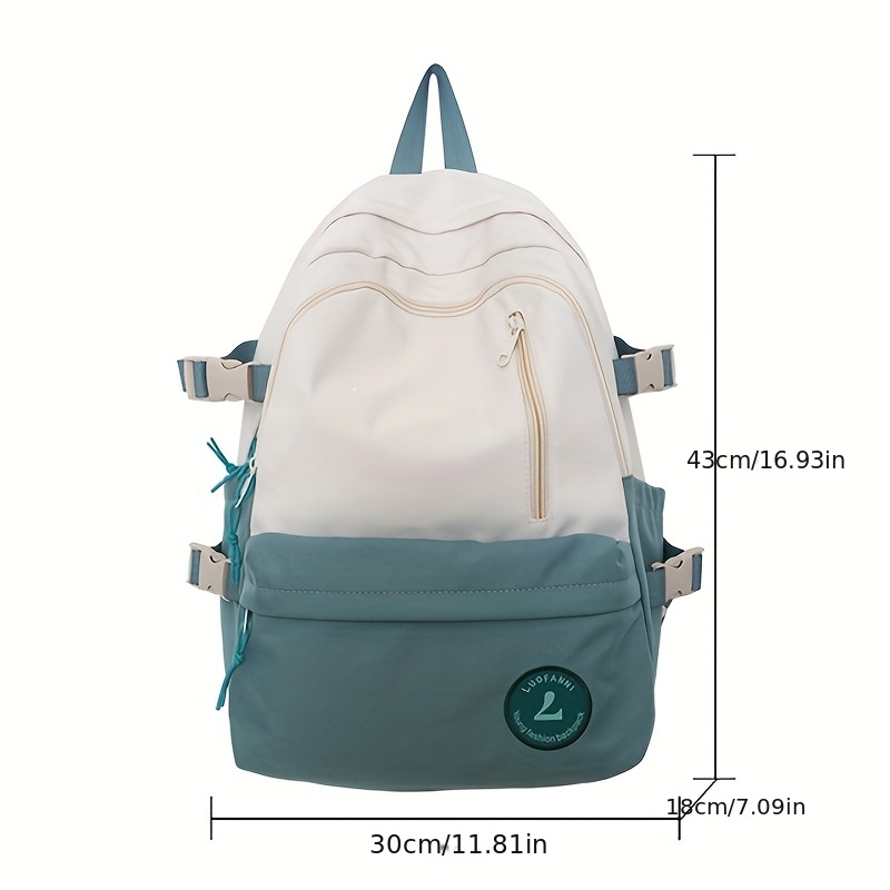 Simple Casual Canvas Backpack School Bag Travel Bag Trendy Couple Backpack  - Temu