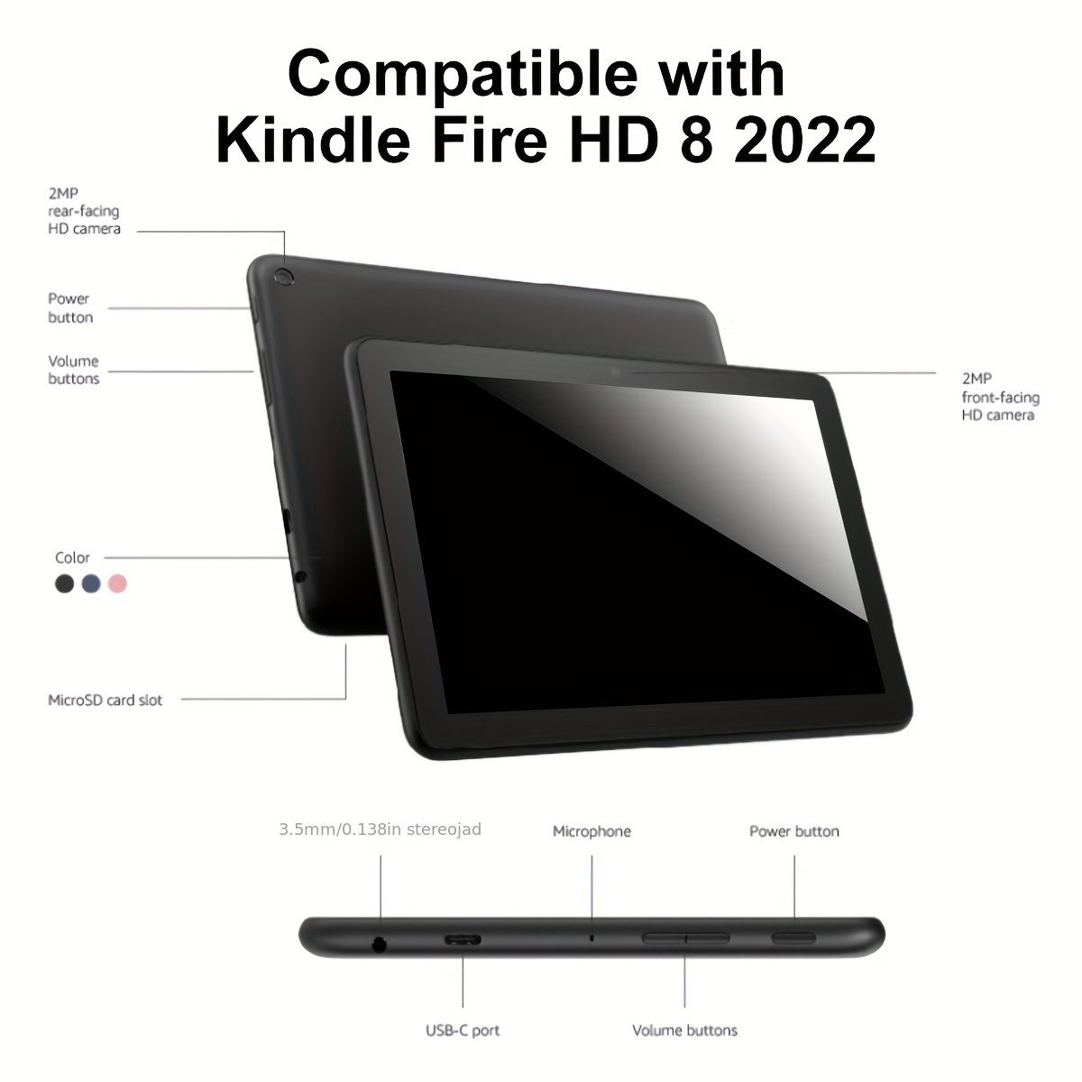 Kindle Fire HD 8.9 Inch Screen Protector + Full Body Skin
