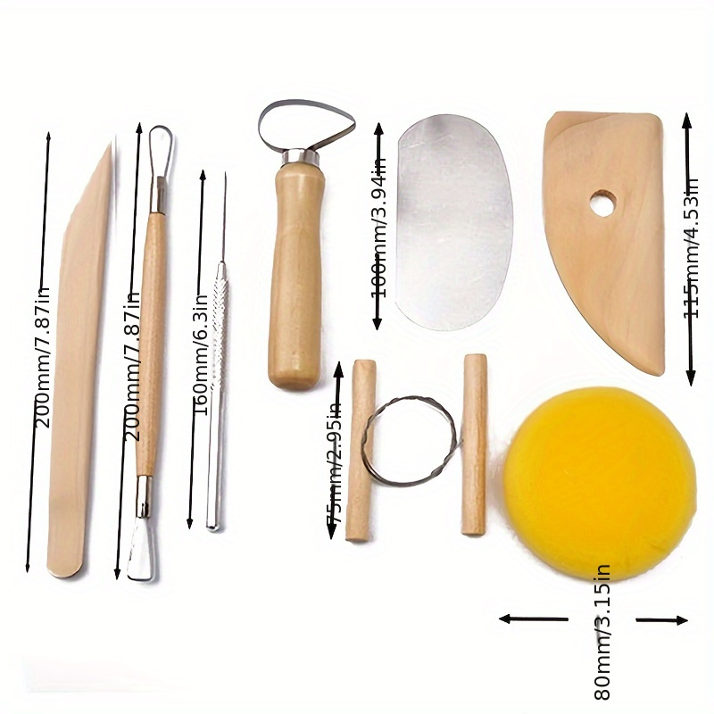 8pcs Kit de herramientas de arcilla Herramientas de arcilla