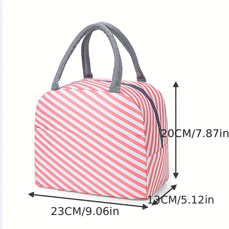 Portable Lunch Bag Insulated Canvas Tote Travel Tiffin Bag Thermal Food  Canvas Flamingo Insulated Cooler Bags