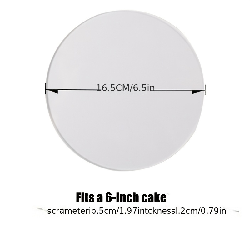 Round Acrylic Cake Discs For Cake Trimming Circle Cake - Temu