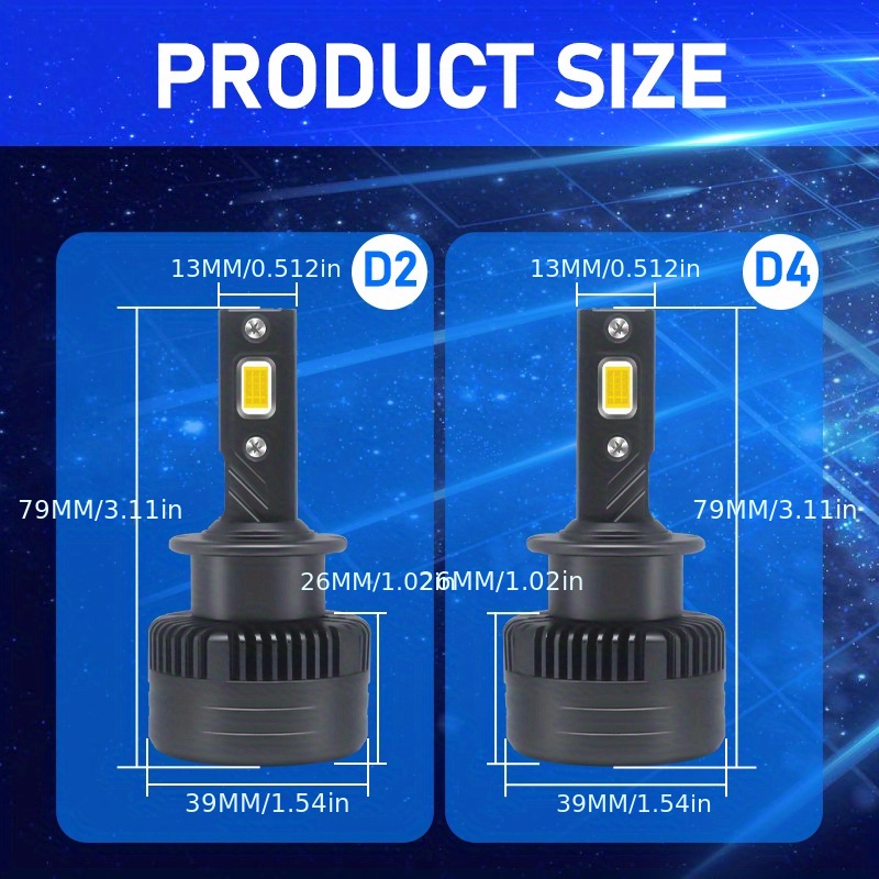 Faros Delanteros Led D3s D1s D2s D4s D5s D8s D1r D2r D3r - Temu Chile