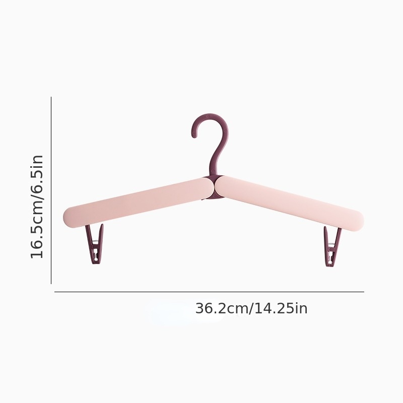 Multifunctional Folding Clothes Hanger for Travel and Home Storage