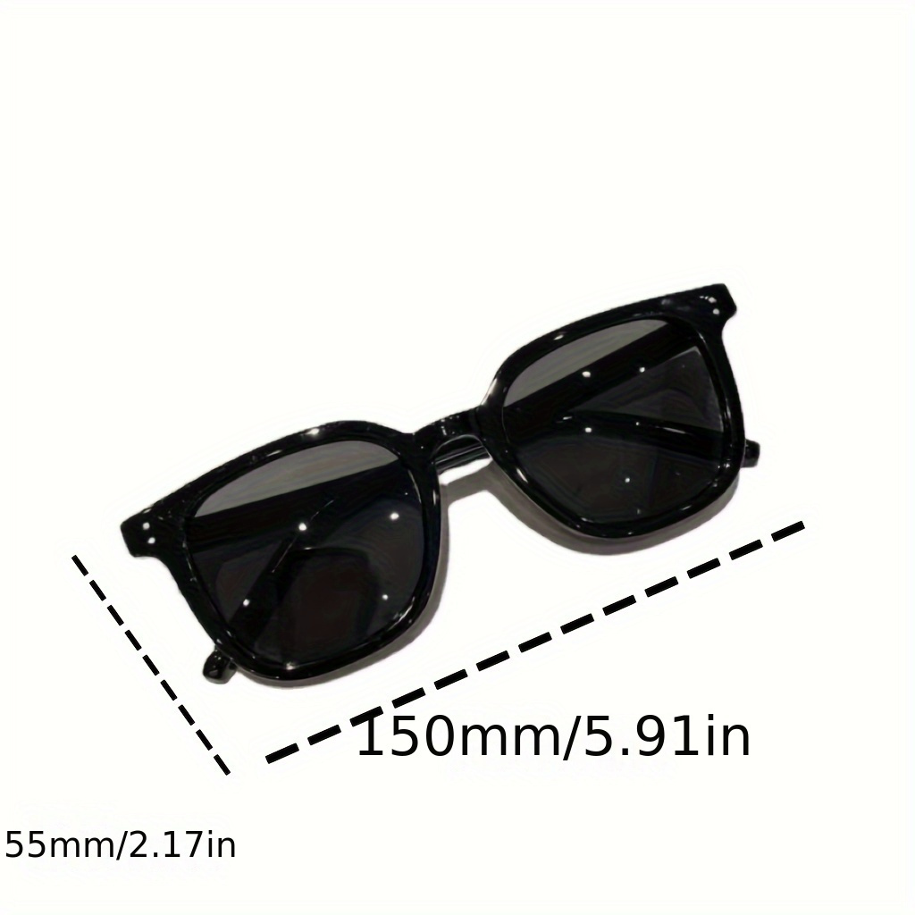 2pc Mens Trendy Casual Decorative Sunglasses Classic Square Frame