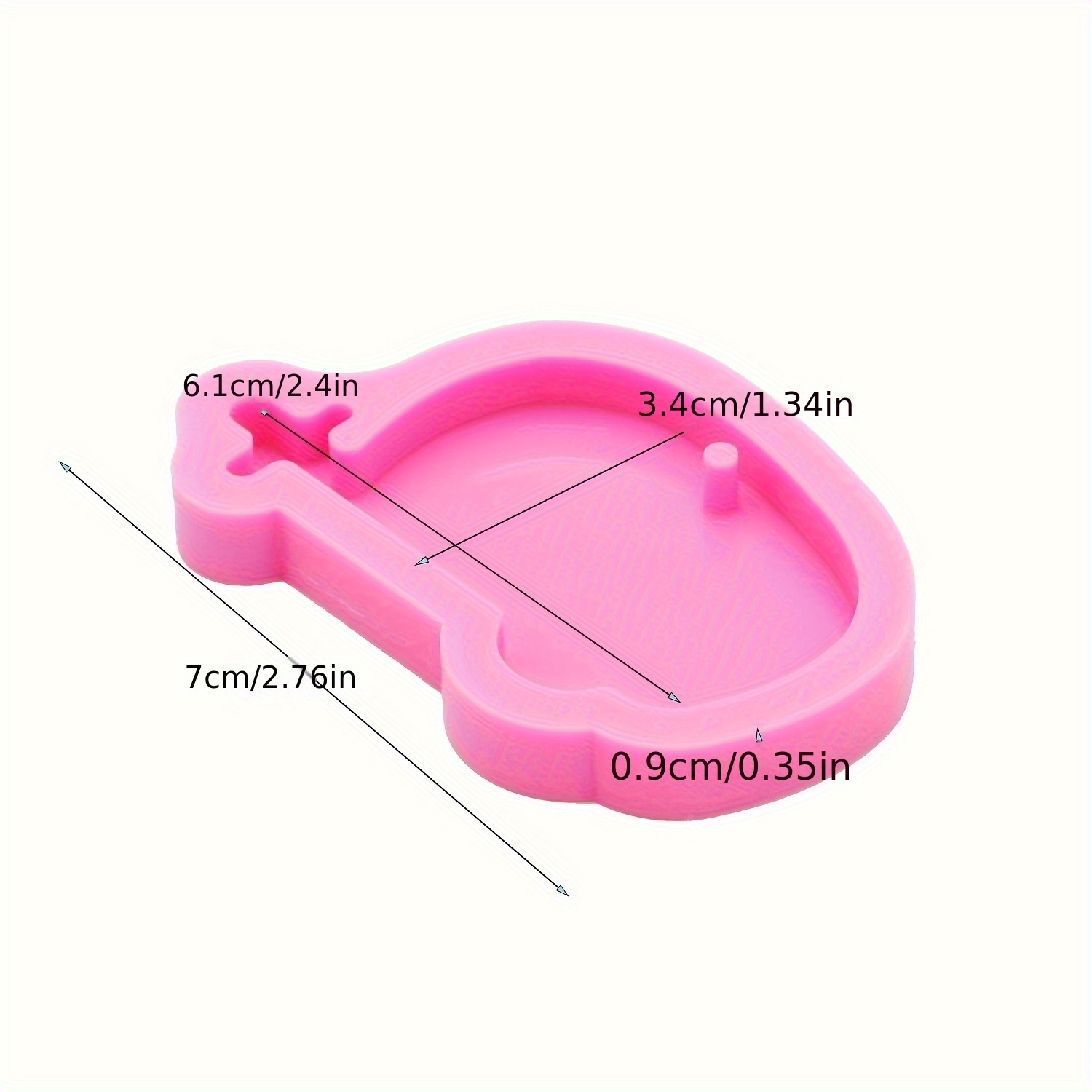1pc Shiny Tent Keychain Pendant Silicone Epoxy Resin Mold For Chocolate  Cake Clay Polymer Clay Tools