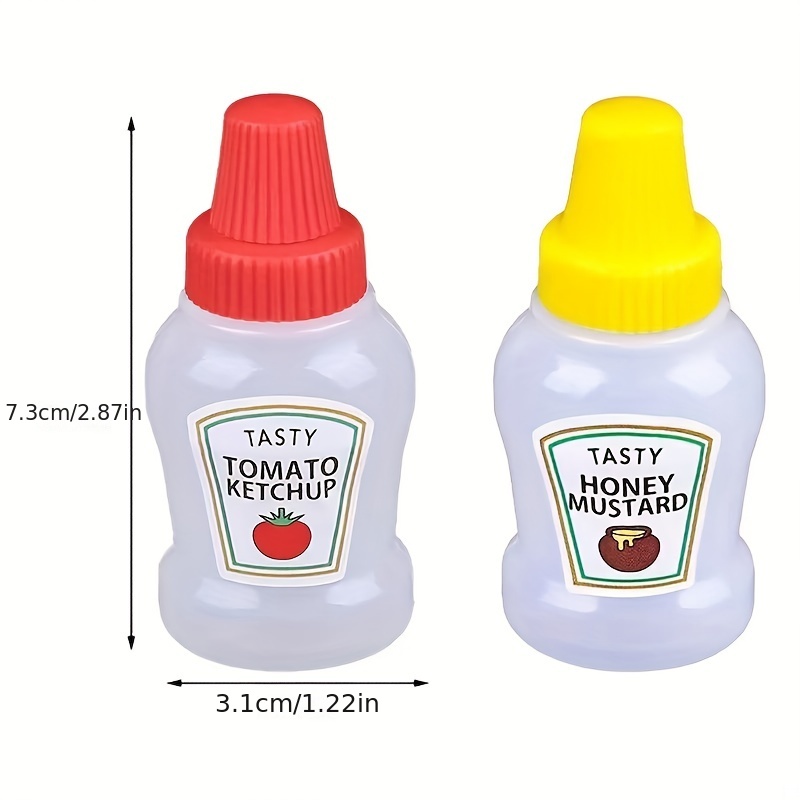 Mini Tomato Ketchup Bottle Portable Small Salad Container - Temu