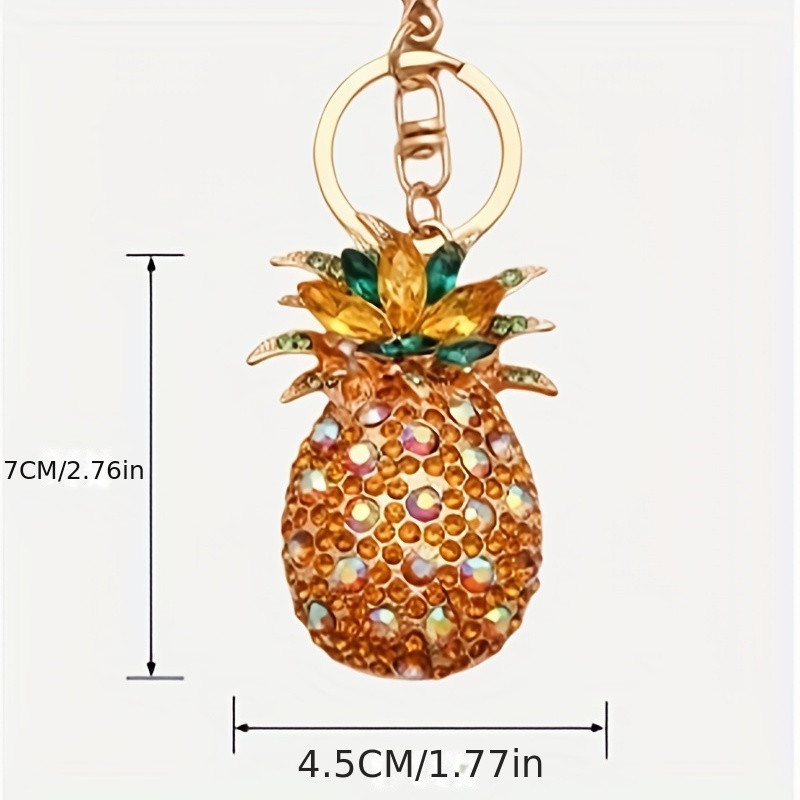 Gold on sale pineapple keychain