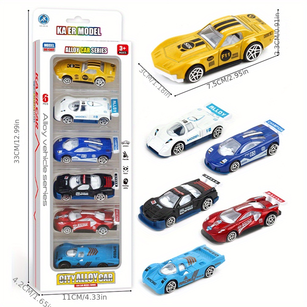 Modelo De Carro De Corrida Branco De Liga 1:36, Brinquedo Infantil De Carro  Modelo De Liga Como Ornamento, Brinquedo Divertido Para Crianças