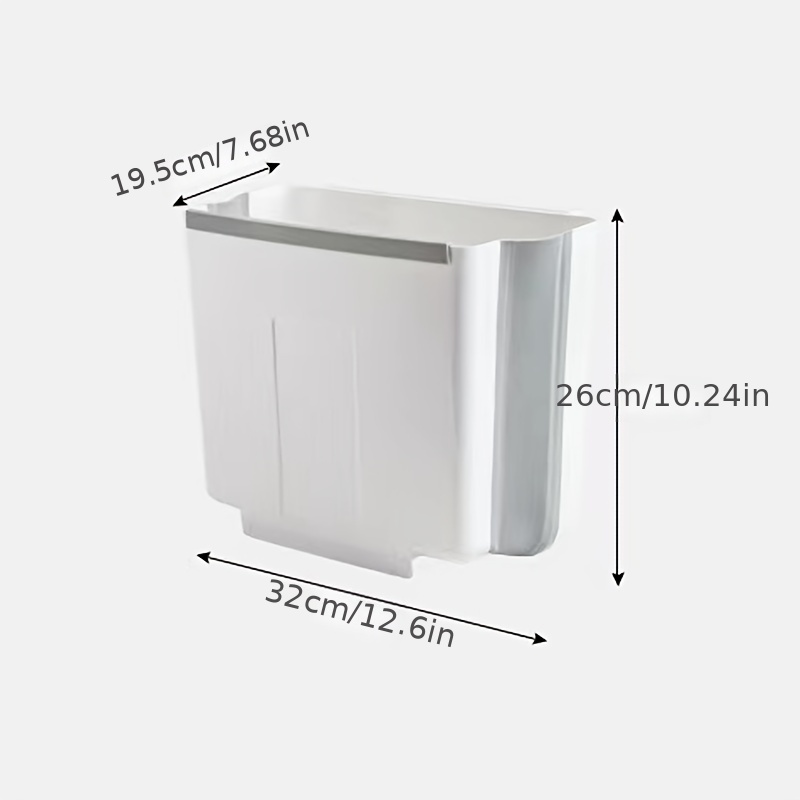 Fsqjgq Simple Human P Bags Hanging Folding Mini Can for Kitchen Cabinet Door Small Collapsible Garbage Under Sink Wall Mounted Folding Waste Mini
