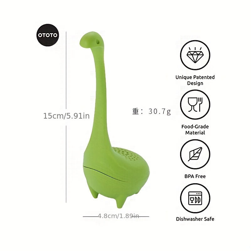 1pc Tea Infuser Reusable Cute Whale Shape Silicone Loose Leaf Tea