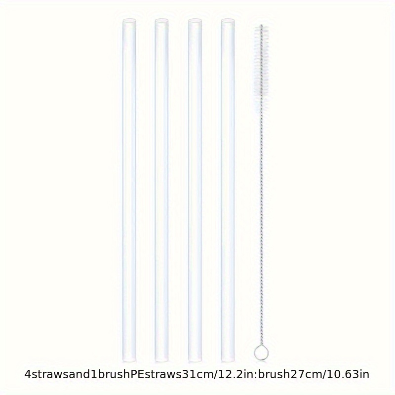 Straw, Replacement Straw For Stanley Cup Tumbler, Reusable Straw With  Cleaning Brush, Plastic Straw, Clear Straw, Straw For Festival Party  Wedding Cocktail Bar Beach, Kitchen Utensils, Chrismas Party Supplies -  Temu United