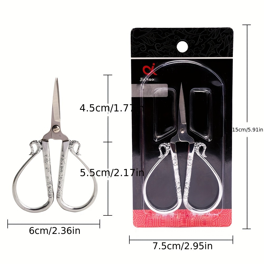 Small Sharp Scissors For Sewing Embroidery Crafts 4.5 Stainless Steel  Straight 