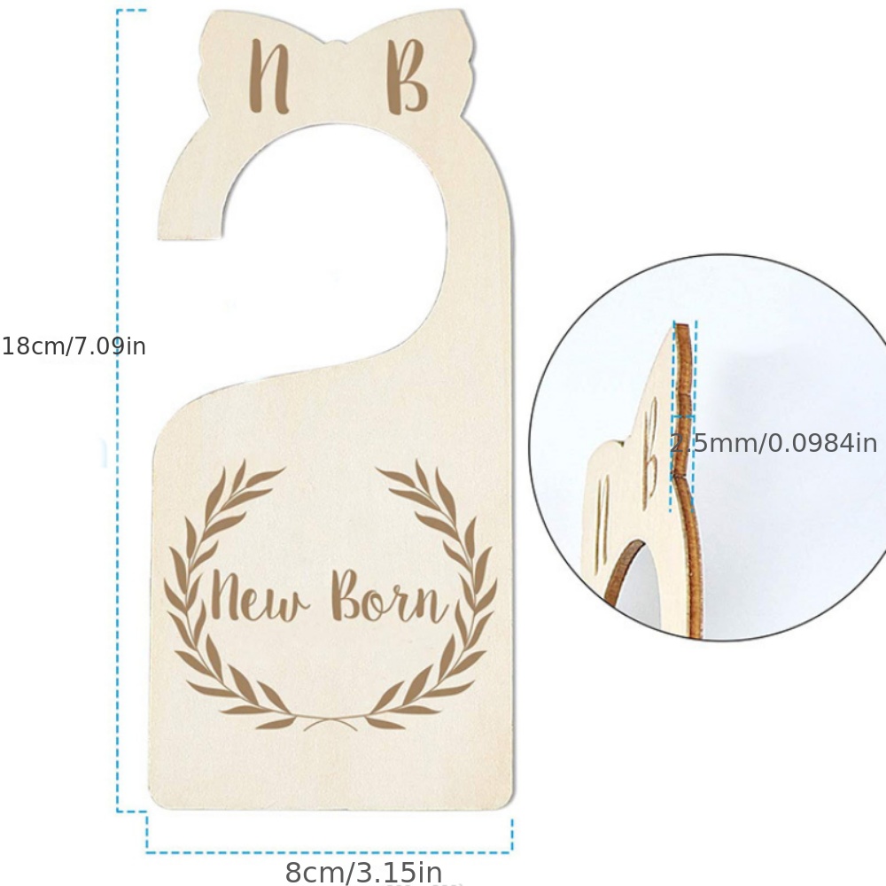 Wooden Baby Closet Dividers Clothes Size Dividers Wooden Temu