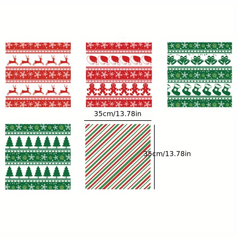 Christmas Pattern Wax Paper Sheets Grease Resistant Food - Temu