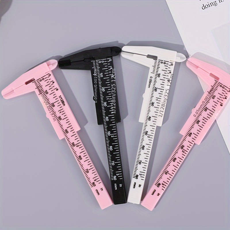 

3pcs Professional Eyebrow Measuring Calipers, Precision Brow Shaping Tools, Tattoo Embroidery Stencil Rulers, Symmetrical Balance Brow Positioning