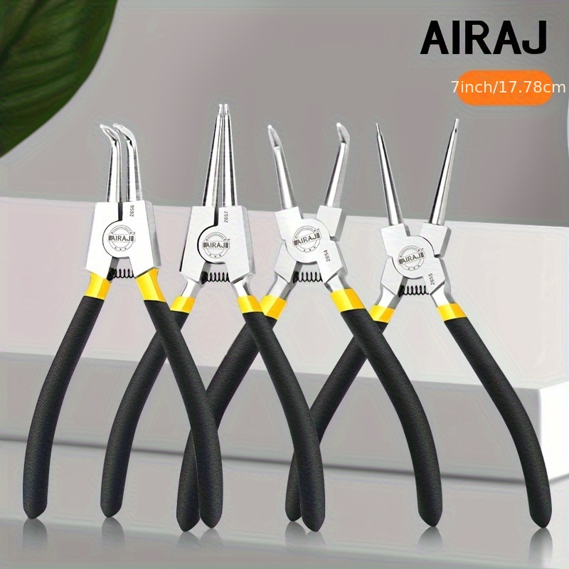 

4pcs Heavy- Set - 7" /external Circlip Tool Kit & Rings For Removal And Retaining