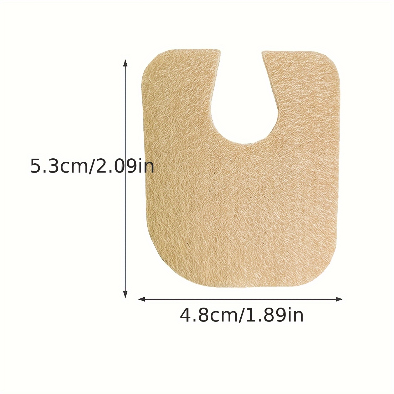 TEMU 100pcs Foot Products - Adhesive Felt U-shaped Or Toe Cushions, Foot Care Products For Feet, Shoe , Discreet Design, Durable Cushion, Shoe