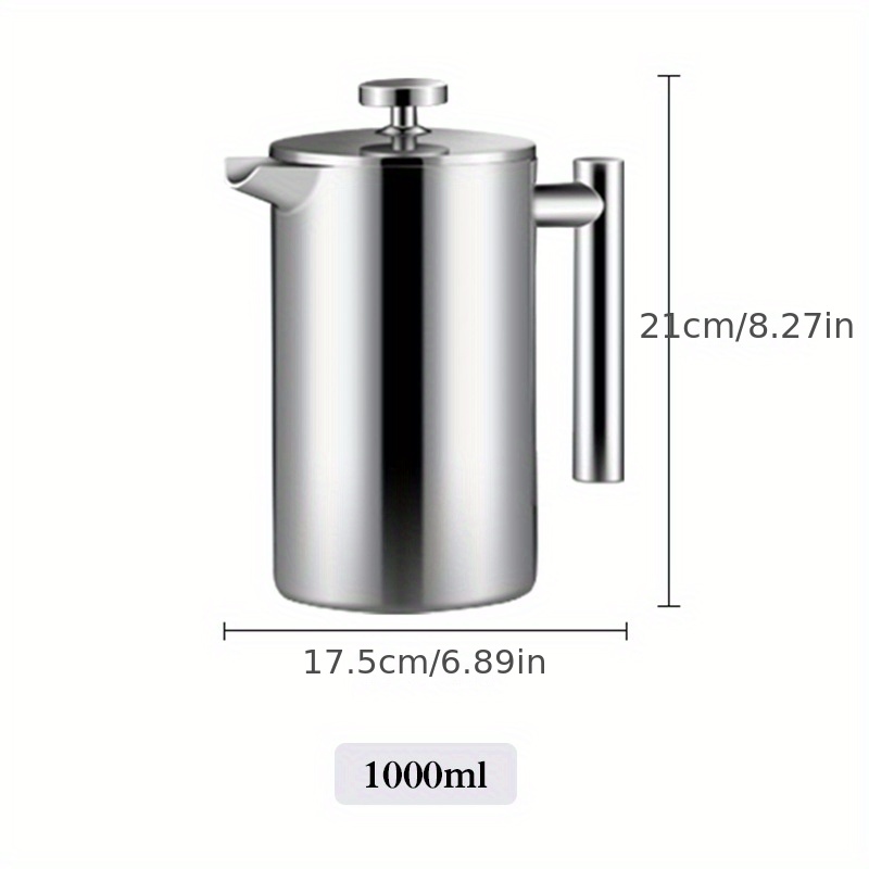 Stainless Steel French Press 1000 ml