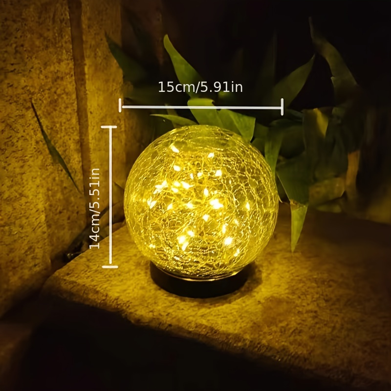 Lampe boule solaire 15cm