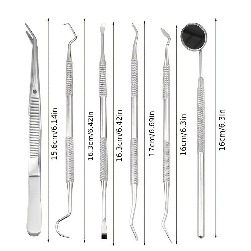 Dental Tools to Remove Plaque and Tarter Dental Picks Professional Dental  Hygiene Tools Dental Hygienist tools Instruments Stainless Steel