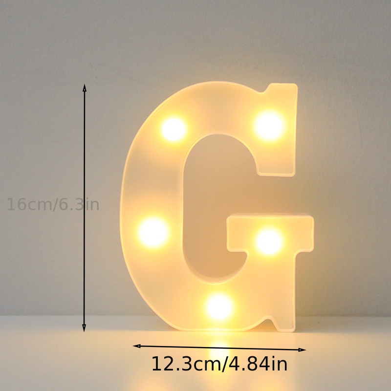 1pc Led Lettera Luce Notturna Numero Alfabeto Cuore Lampada - Temu Italy