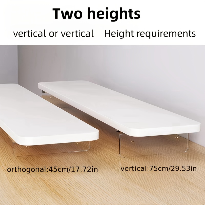 Wood Folding Wall Mounted Desk Computer Table Study Desk - Temu