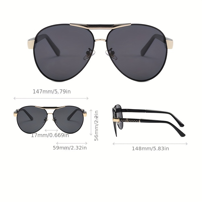 1pc Mens Polarized Sunglasses Unisex Fashionable Driving Retro