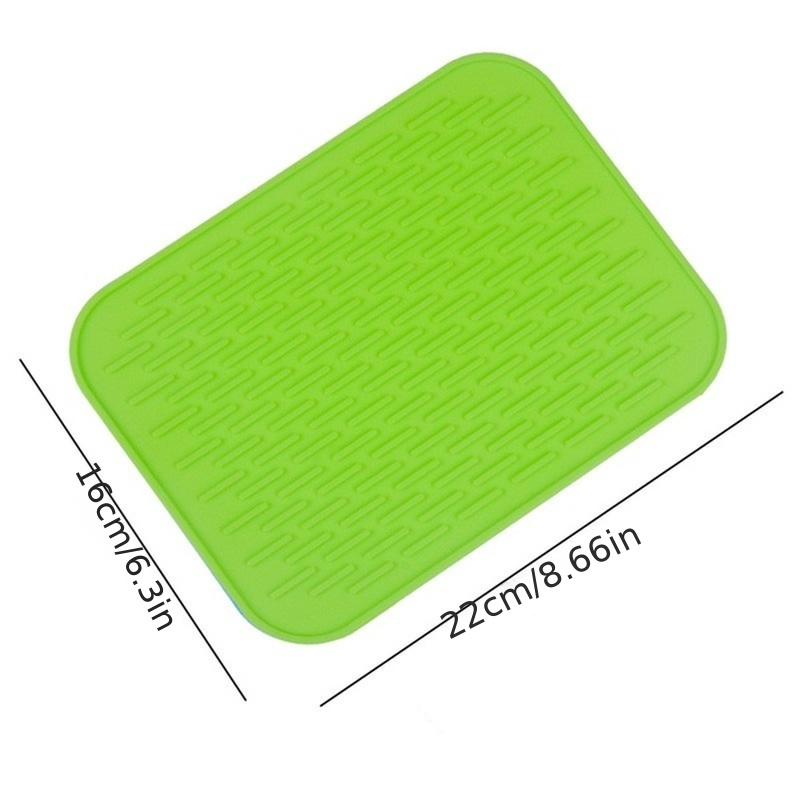 Dining Silicone Rectangle Cup Bowl Pot Pan Pad Heat Resistant Mat - White -  Bed Bath & Beyond - 32300837