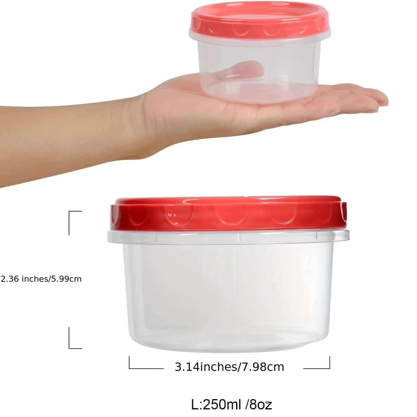 Reusable Plastic Food Container With Screw On Lids