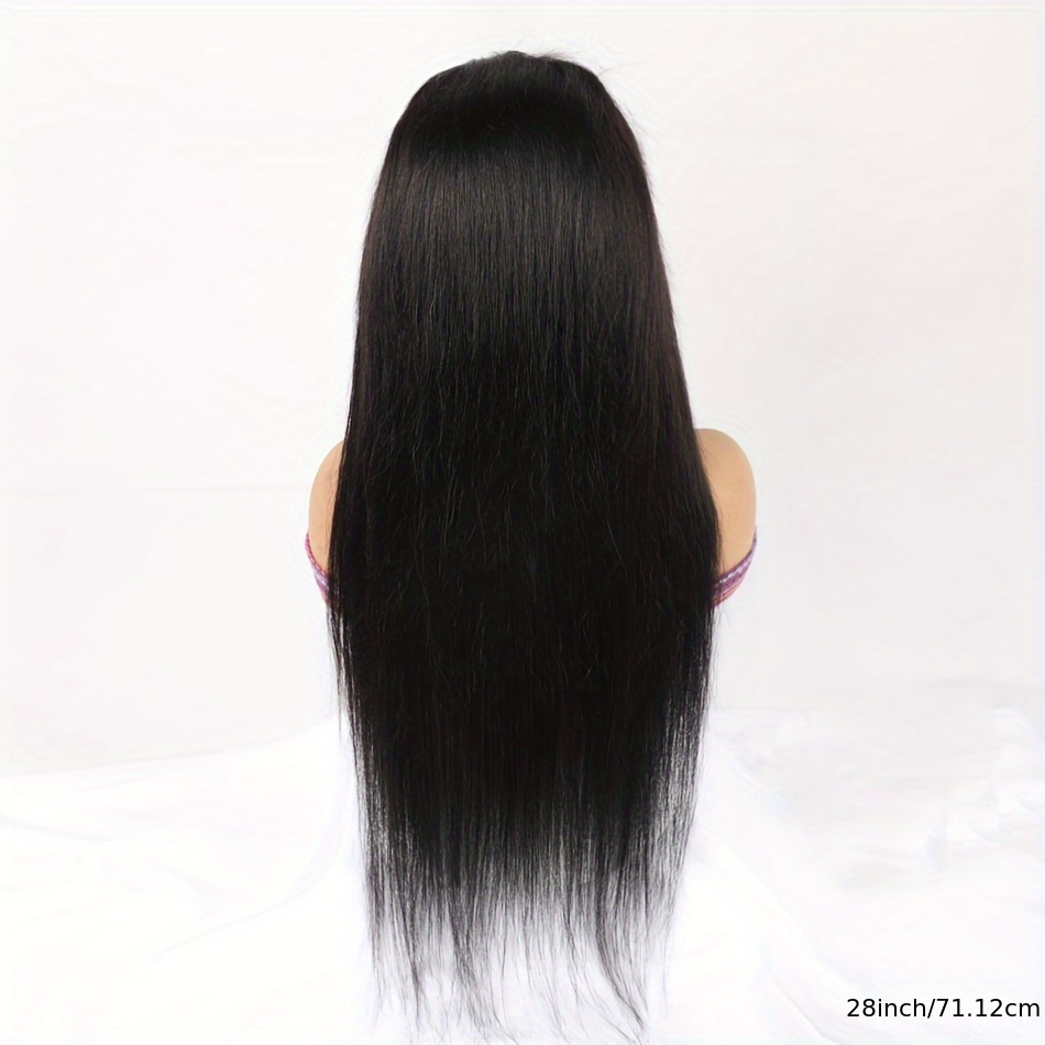 20inch 38inch bone straight hd lace wig 13x6 human hair - Temu display picture 1