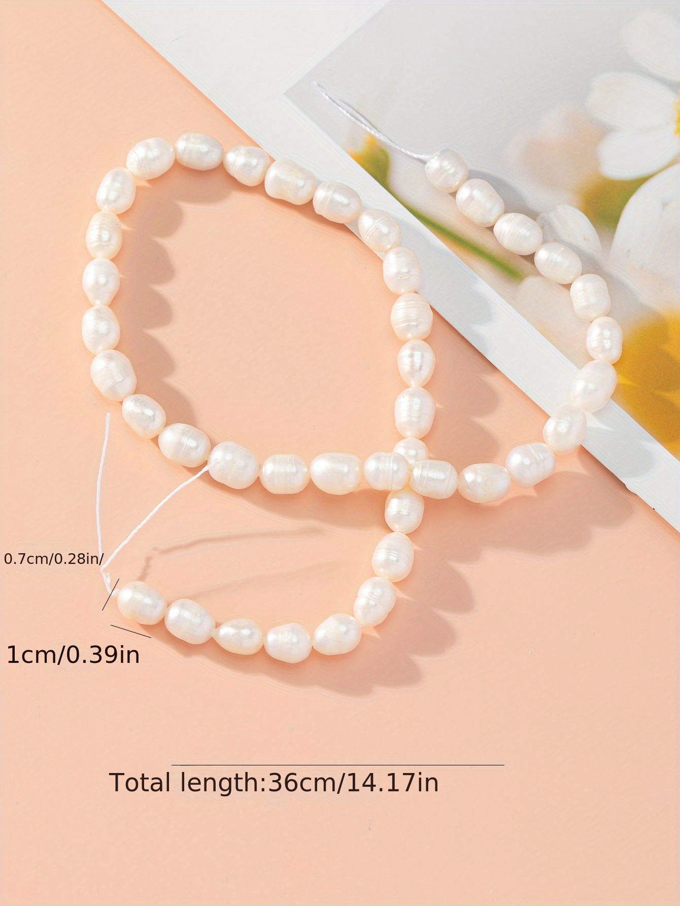 Elegant White Pearl Necklace and Mother's Day Gift and 