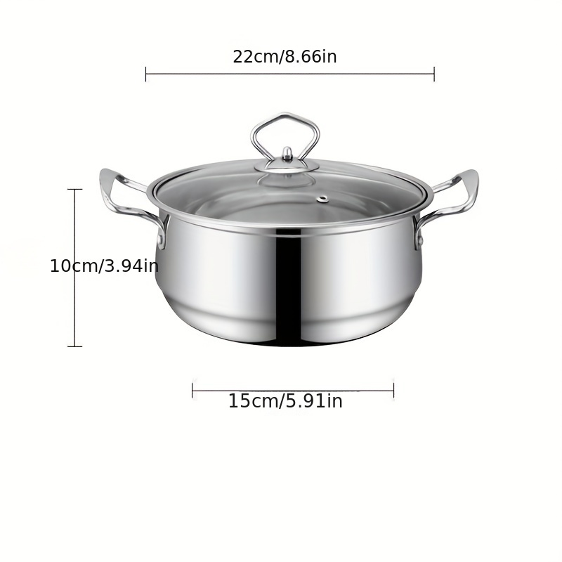 Pans For Cooking Soup Pot Five ply Stainless Steel Saute Pan - Temu