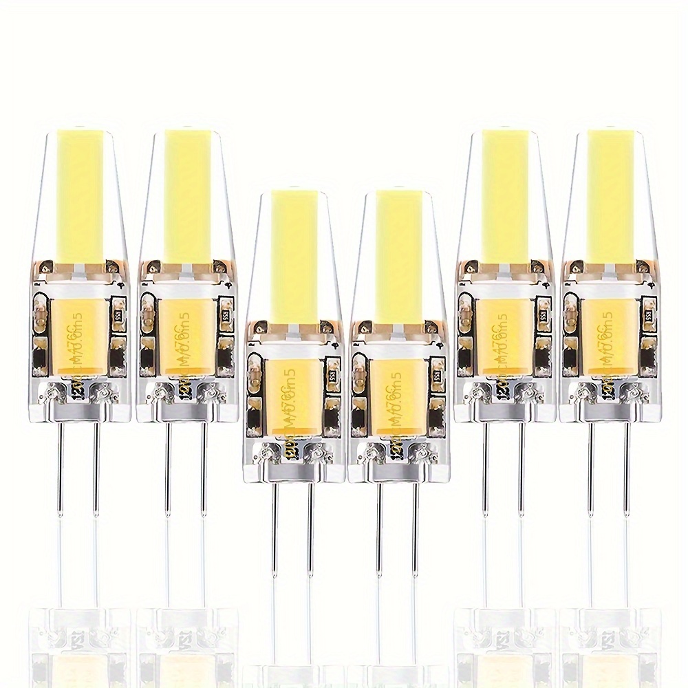 G4 Led Bulbs Jc Bi-pin Base Lights 2w Ac/ 12v Bulb Landscape Bulbs (cool White 6000k Led Mini Bulbs Suitable For Hall Lamps, Bedroom Lamps 6pcs