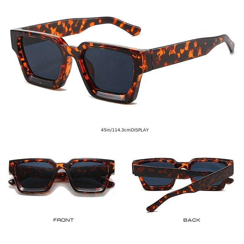 Tortoiseshell Square Sunglasses for Casual Use