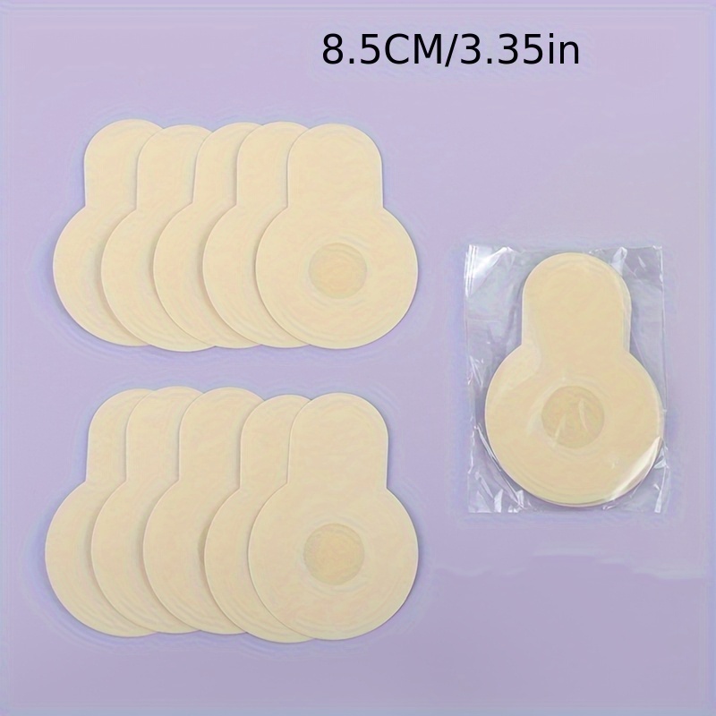 10-pack Disposable Lifting Breast Pads, Anti-protrusion Invisible Seamless Ultra Thin Transparent Gathering Support Nonwoven Covers