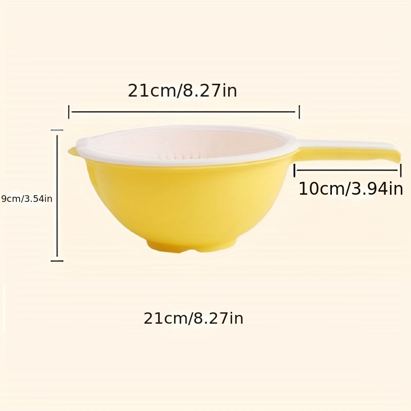 Double Layer Drain Basket With Handle for Vegetable Washing
