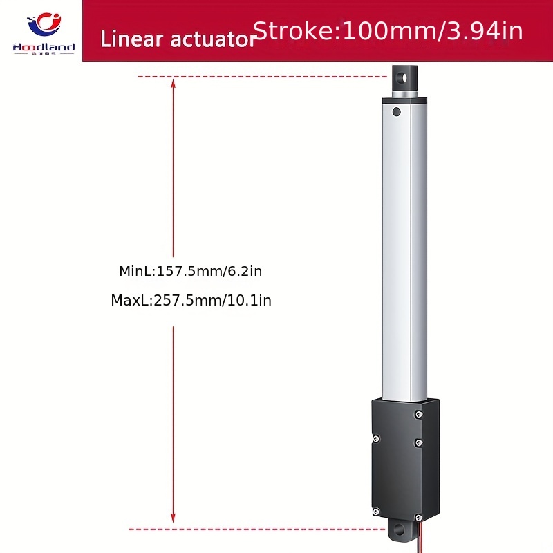 Jvnvlki Linear Actuator Lifting Piston Motor 24 V Hub 30 mm - 150 mm  Adjustable No Load Speed 25 - 120 rpm Maximum Load 18 kg with Remote  Control End Connection (24