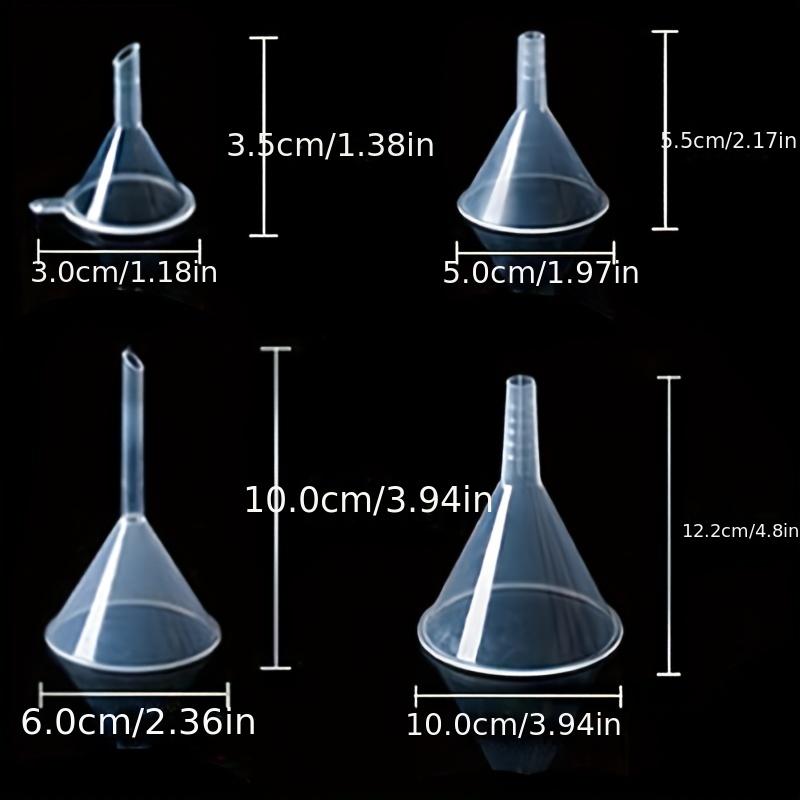 Kitchen Funnels For Filling Bottles Jars Containers Perfumes - Temu