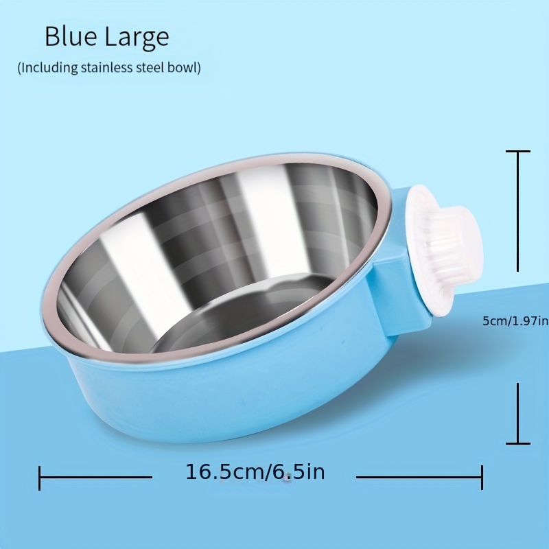 Elevated Dog Food Bowl Water Bowl For Cage Stainless Steel - Temu