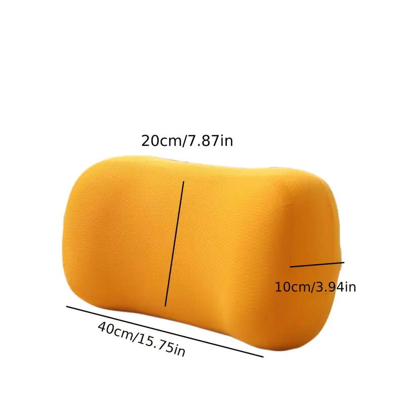 1pc memory foam lumbar pad travel pillow office sedentary lumbar support pad portable multifunctional pillow with adjustable shoulder strap compressible easy to carry delicate lumbar pad nap Product details 0