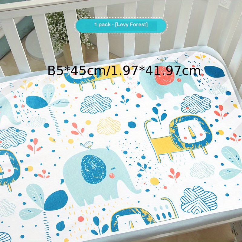 2pcs Waterproof Changing Mat Reusable Baby Cartoon Nappy Urine Pads 30*45  CM