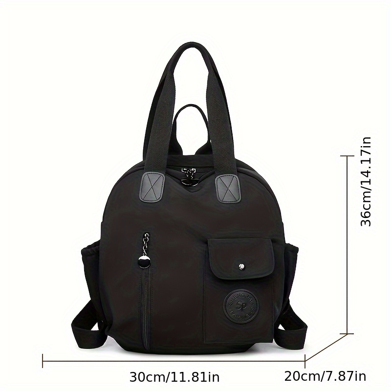 Alternative view of Moqueta de Mujer de Gran Capacidad Convertible - Bolso Trabajo de Nylon Resistente con Correa Ajustable, Cierre de…