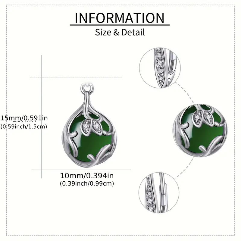 925 pure silvery earrings flower earrings jewelry Product details 0