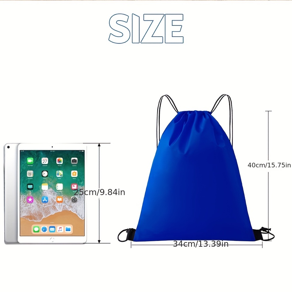 Waterproof Drawstring Backpack for Gym Sports - Men & Women