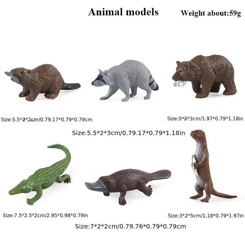 Mini North American Australian Animal Figurines Toy Kids - Temu