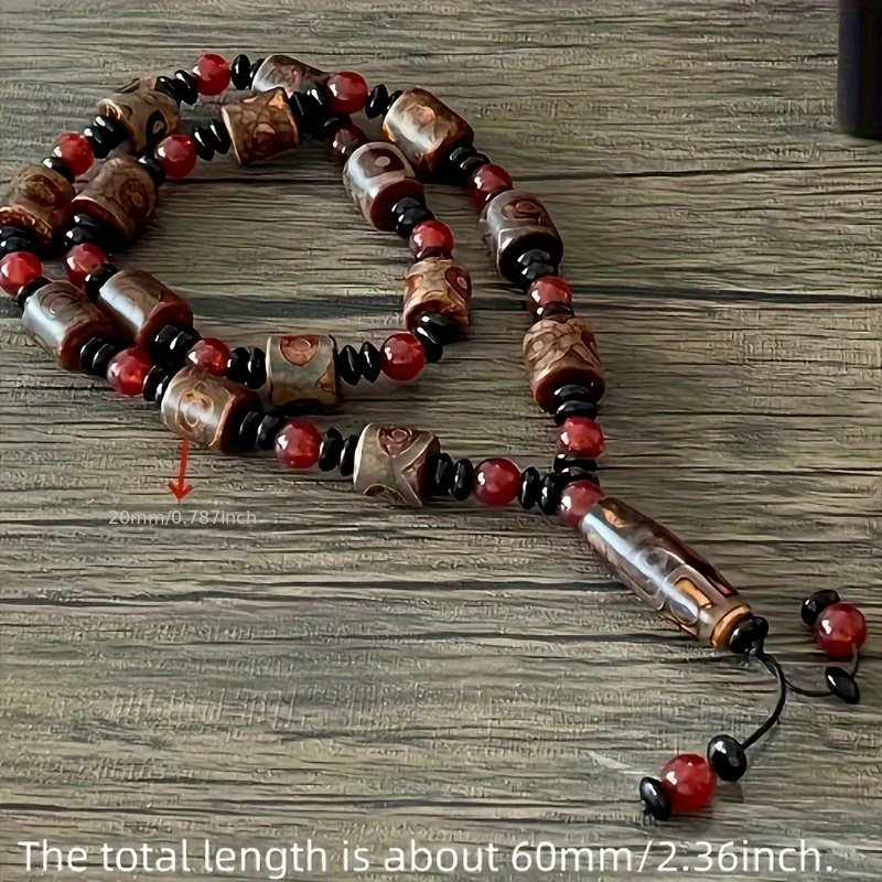 Men's & Women's Nine-Eye Stone Pendant Necklace, Natural Stones